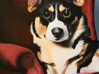 Walter - Acrylic on canvas board, 24 x 20